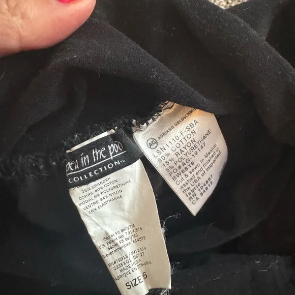 adriano Goldschmied / pea in the pod black maternity leggings size 26 - Picture 3 of 8